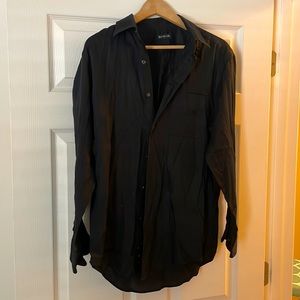 Mens black dress shirt